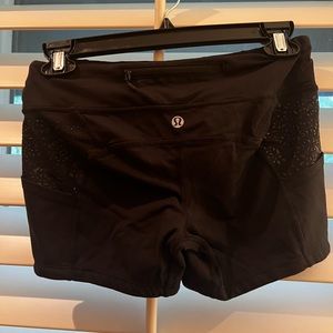 Black Lululemon Shorts W/ Black detailing!